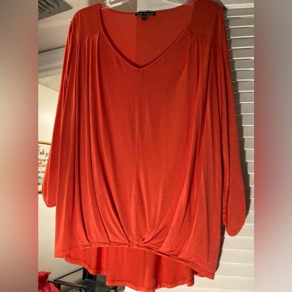 Cable & Gauge Tops - Vibrant EUC Cable & Gauge Orange Top women size M